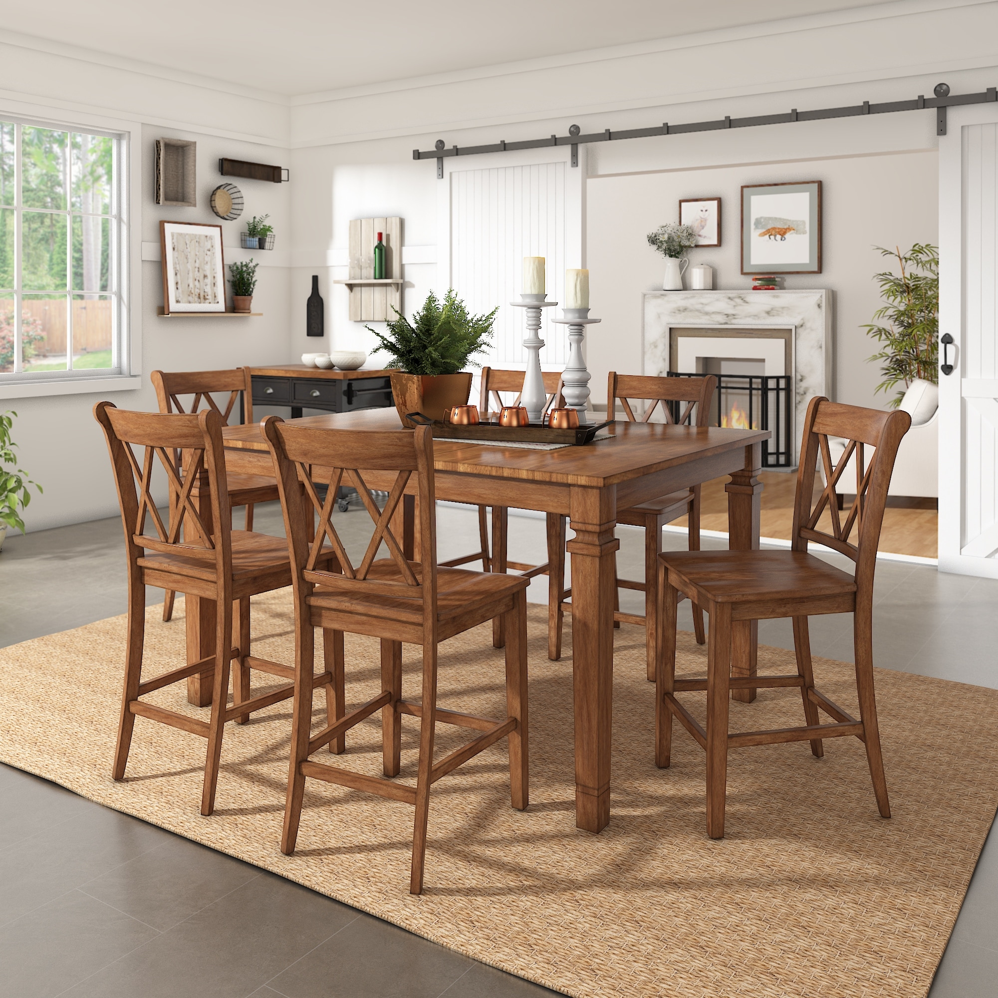 Counter height extendable dining set sale