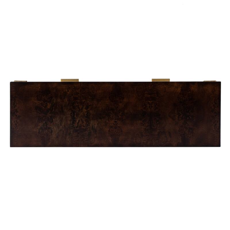 Kai 2 Drawer 46" Burl Wood Console Table
