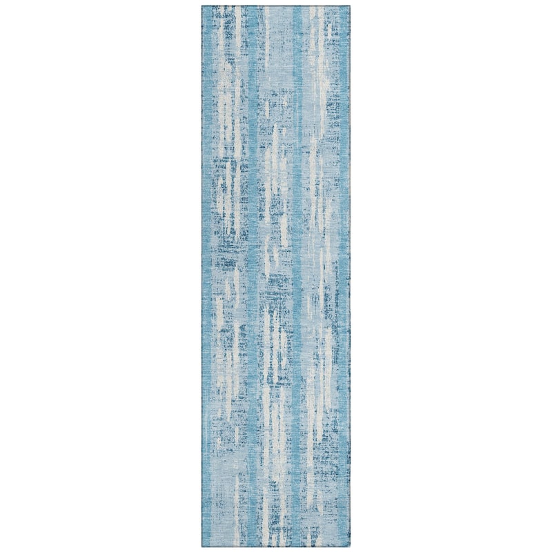 Machine Washable Indoor/ Outdoor Chantille Ombre Stripe Rug