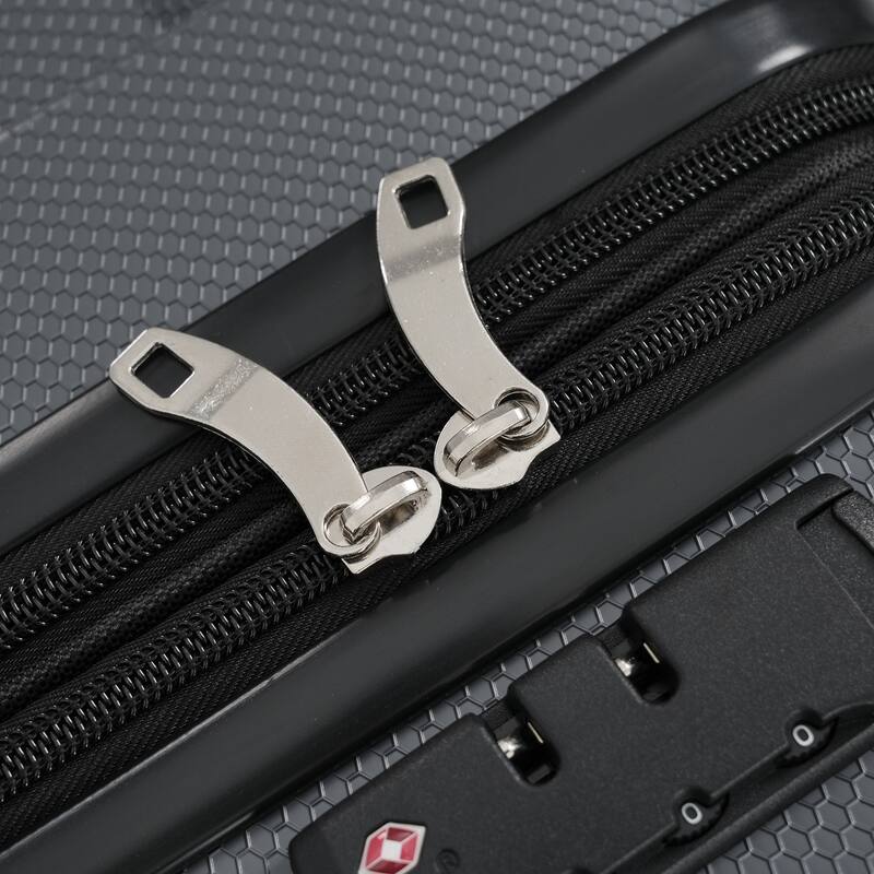 24" Hardshell ABS Expandable Suitcase with Spinner Wheels & TSA Lock