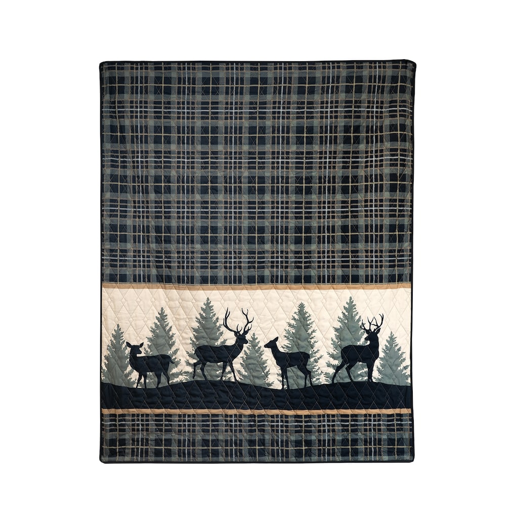 Donna Sharp Polyester Deer Walk Throw