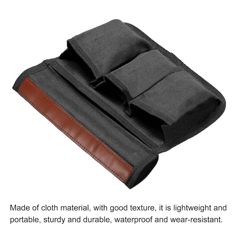 Chair Armrest Organizer, Outdoor Chair Arm Rest Magazines Bag, Black