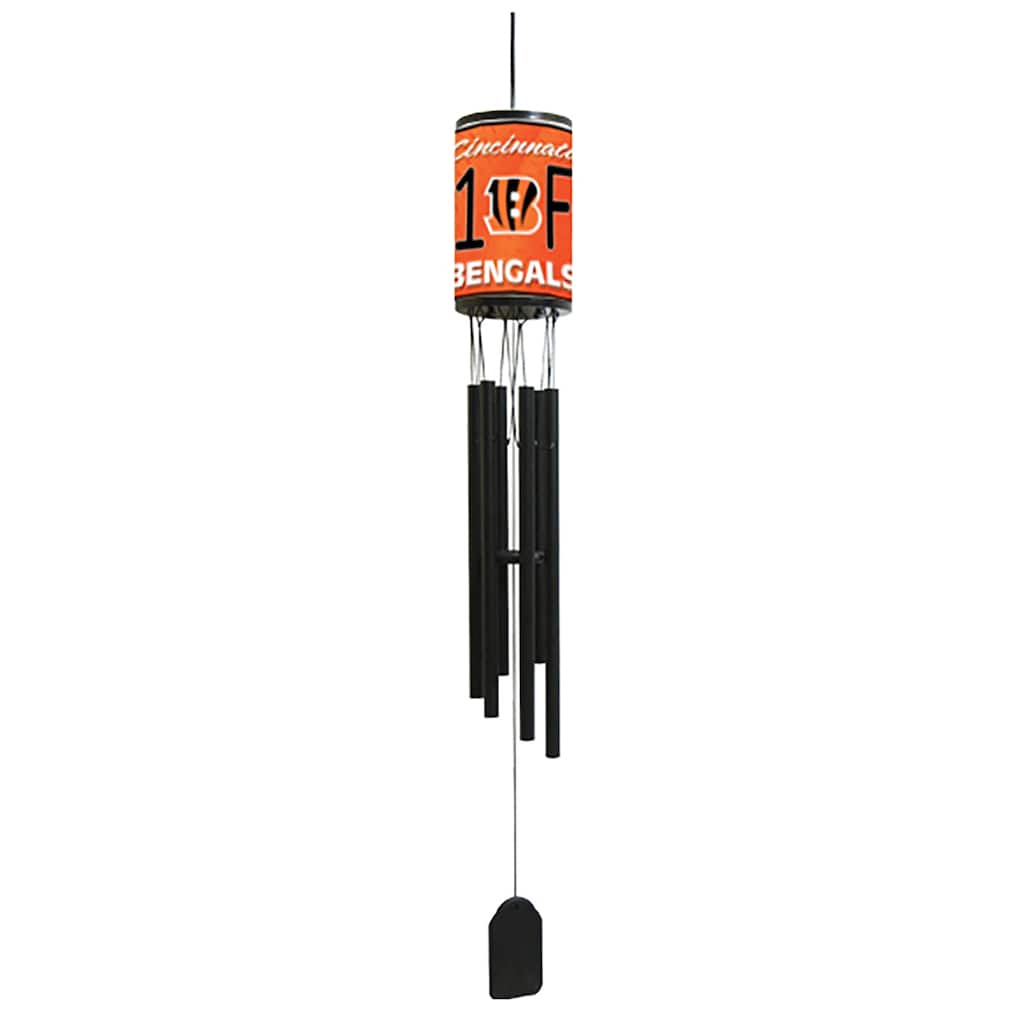 NFL Wind Chime, #1 Fan with Team Logo, Cincinnati Bengals
