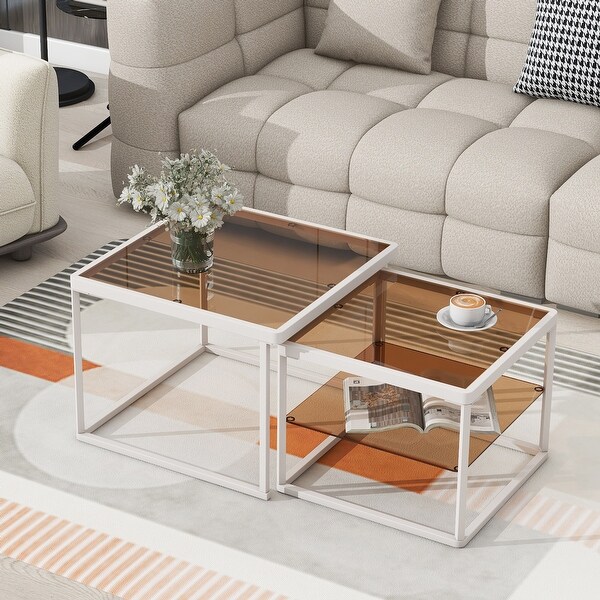 Coffee Table Set with High-low Combination Design,Cocktail Table