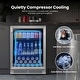 preview thumbnail 5 of 11, Yeego 23.4 Inch Beverage cooler 140 Can Can Built-in/ Freestanding Beverage Refrigerator - 24 inch