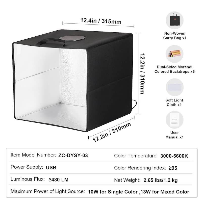 Photo Studio Light Box for Product Photography