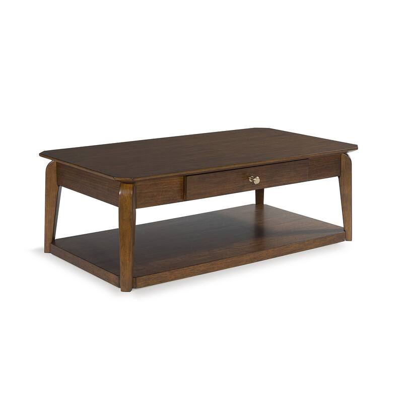 Signature Design by Ashley Trenmour Brown Coffee Table - 50"W x 28"D x 18"H