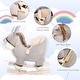 preview thumbnail 4 of 3, Donkey-Themed Plush Rocking Horse with Sound, Safety Seatbelt, and Handles for Kids