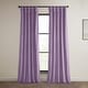 preview thumbnail 119 of 140, Exclusive Fabrics Heritage Plush Velvet Room Darkening Curtain (1 Panel) - Luxurious Single Drapery for Enhanced Room Darkening 50 X 108 - Hyacinth