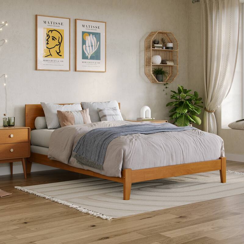 AFI Orlando Foundation Bed Frame - Light Toffee - Full