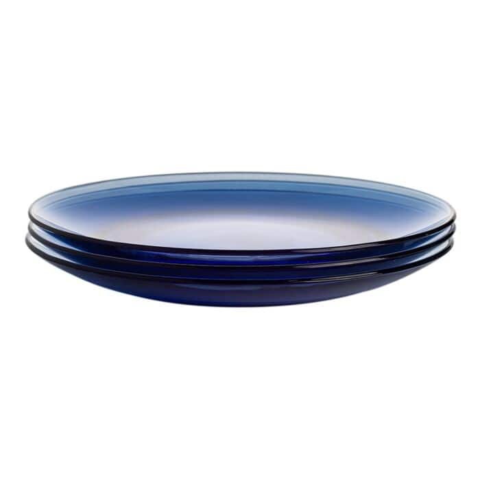 STP Goods 9.2" Borosilicate Glass Dinner Plate Set of 4 - 9.25x0.9"