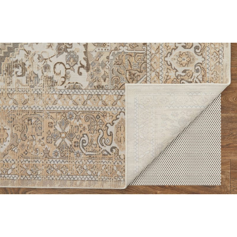 Grand Bazaar Neoma Machine Made Medallion Traditional Area Rug