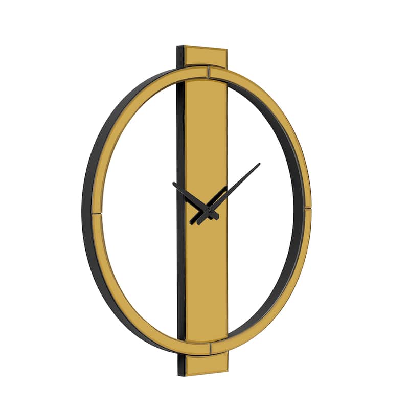 Glass Round Wall Clock 24 Inches