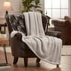 preview thumbnail 21 of 39, Chanasya Cable Knit Throw Blanket With Reversible Sherpa 50 x 65 Inches - Beige