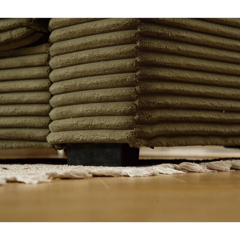 Sofa 111-in Casual Green 2 -seater Left Reclining Sectional - 8' x 10'