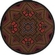 preview thumbnail 6 of 28, SAFAVIEH Handmade Chelsea Eleni French Country Wool Rug 3' Round - Black - Round