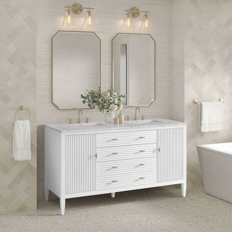 James Martin Vanities 485-V60D-FEJP Myrrin 60" Free Standing Double