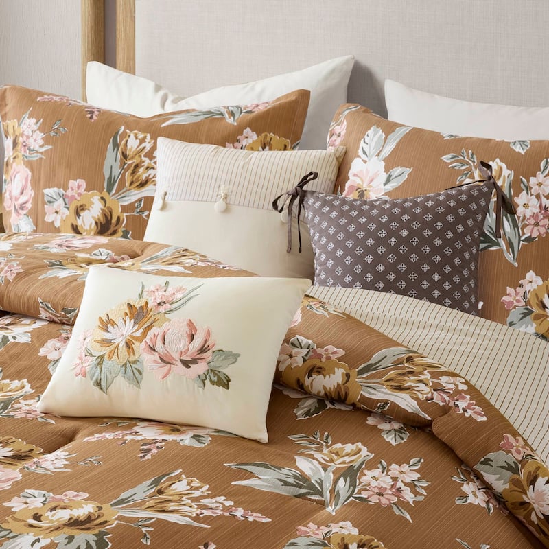 Madison Park Salara 7 Piece Vintage Floral Comforter Set