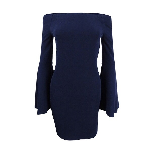dark blue sheath dress