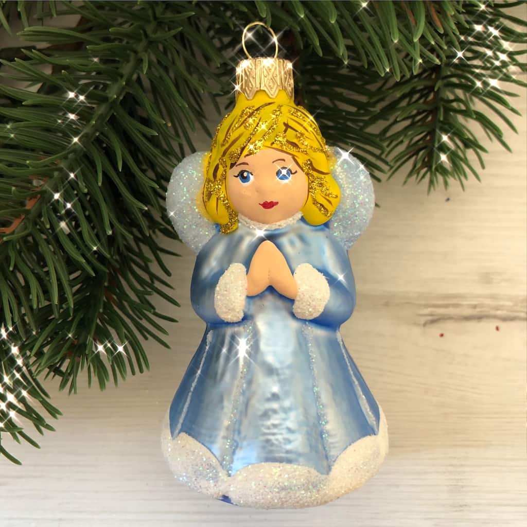 STP Goods Angel Glass Christmas Ornament - Made In Ukraine