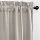 preview thumbnail 1 of 3, 6ix Tailors Payton Natural Pole Top Drapery Panels Set of 2