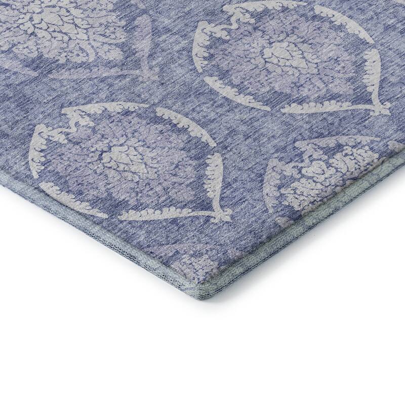 Premium Washable Super Soft Damask Imprints Mayfield Rug