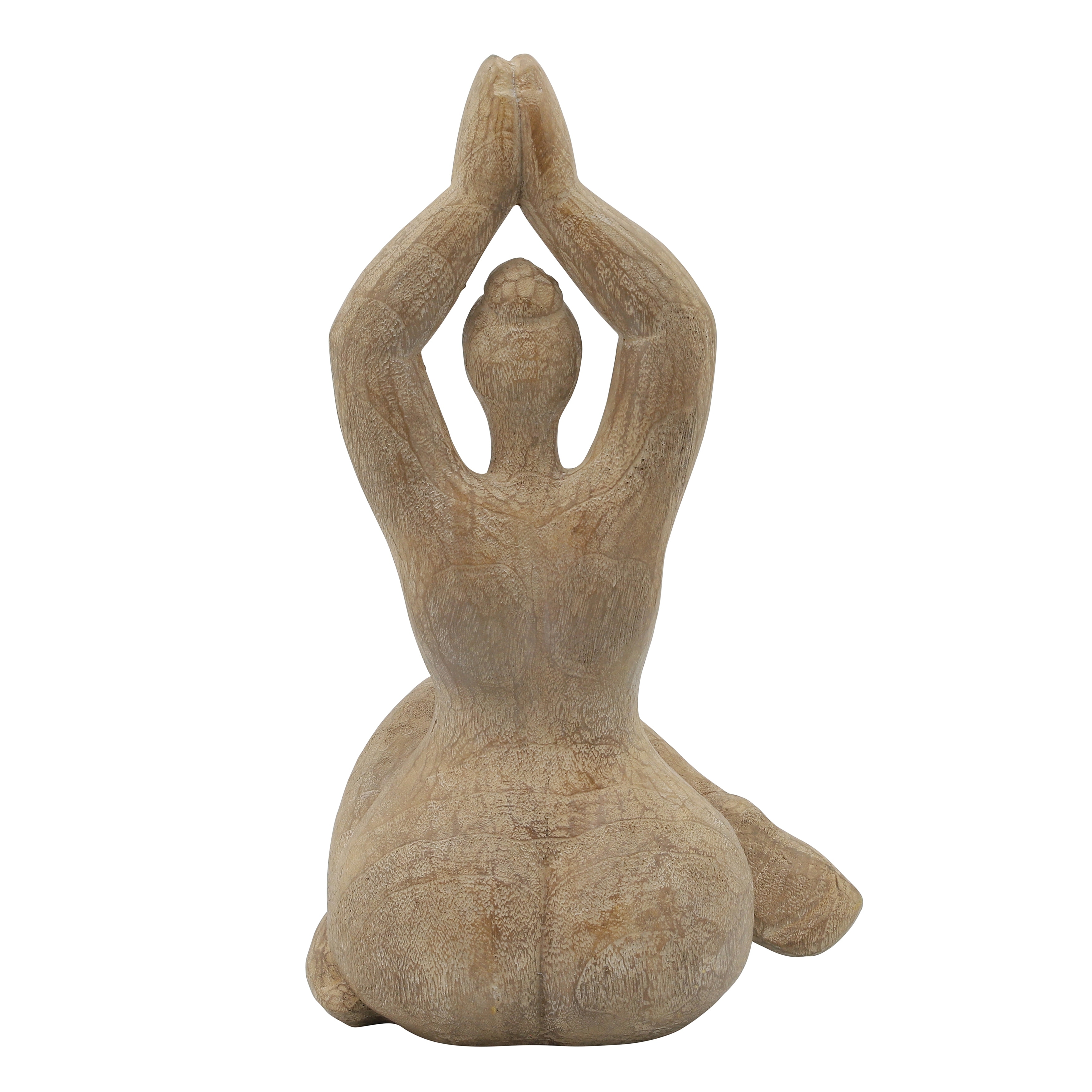 Decorative Namaste Female Figurine in Lotus Position, Yoga