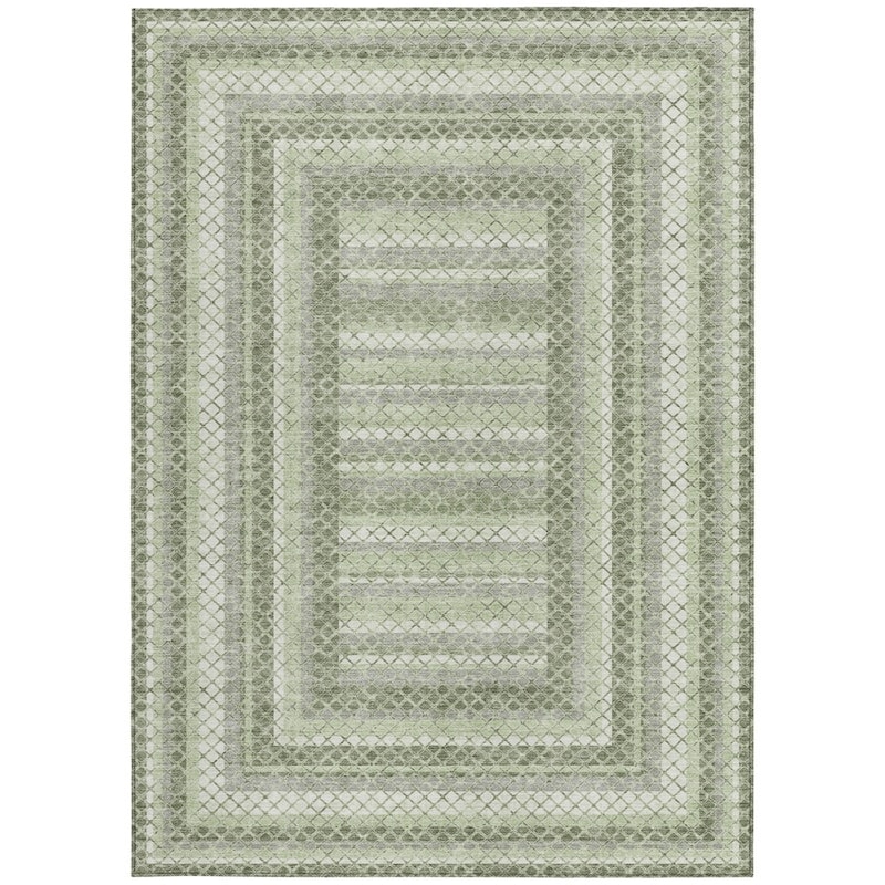 HomeRoots Geometric Transitional Rectangle Outdoor Rug