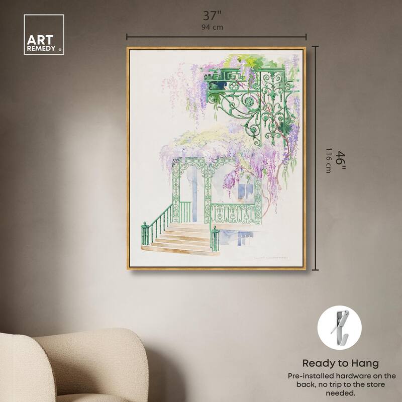 Cast Iron Porch Railing Canvas by Art Remedy