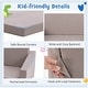 preview thumbnail 10 of 9, Honeyjoy 2-in-1 Toddler Fold out Couch Children’s Convertible Sofa to - See Details
