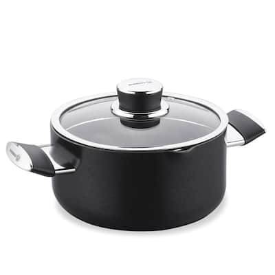 Korkmaz Lena Ceramic Low Dutch Oven with Glass Lid, High-Performance Cookware