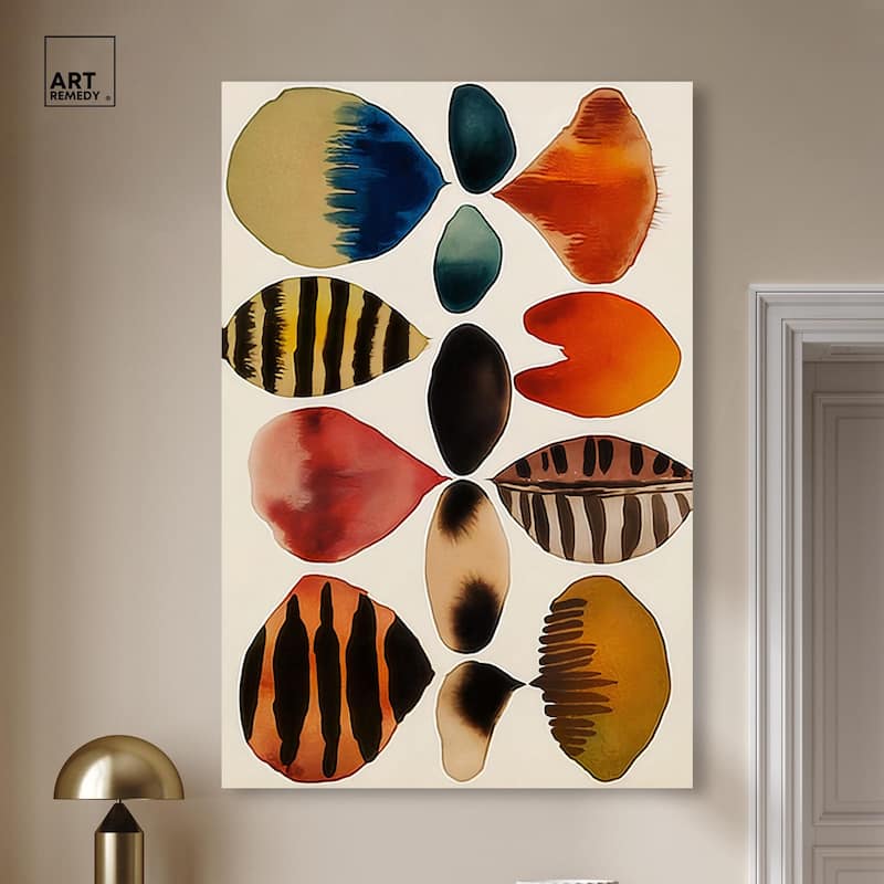 Assembled Pieces II Canvas by Art Remedy, Gallery Wrapped