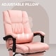 preview thumbnail 44 of 63, Vinsetto Office Desk Chair Recliner, Height Adjustable Movable Lumbar Support with 6-Point Vibrating Massage