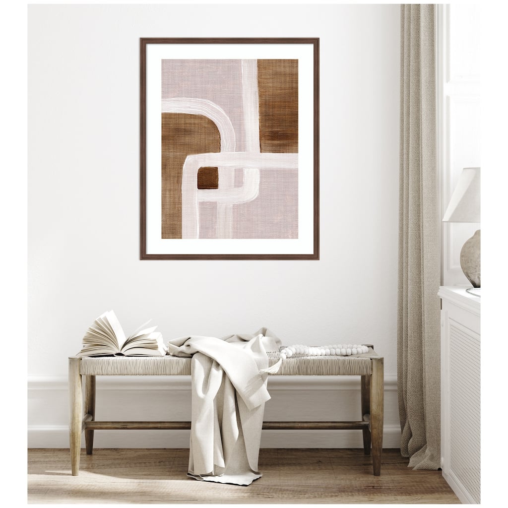 Kate and Laurel Framed Art rhythmic lines ll by Nikita Jariwala
