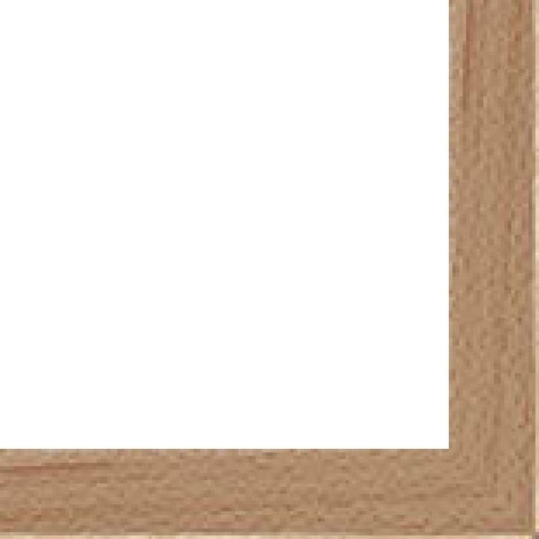 Canvas Floater Frame Moulding (Wood) - Contemporary Natural Finish - 1.5" width - 7/8" rabbet depth