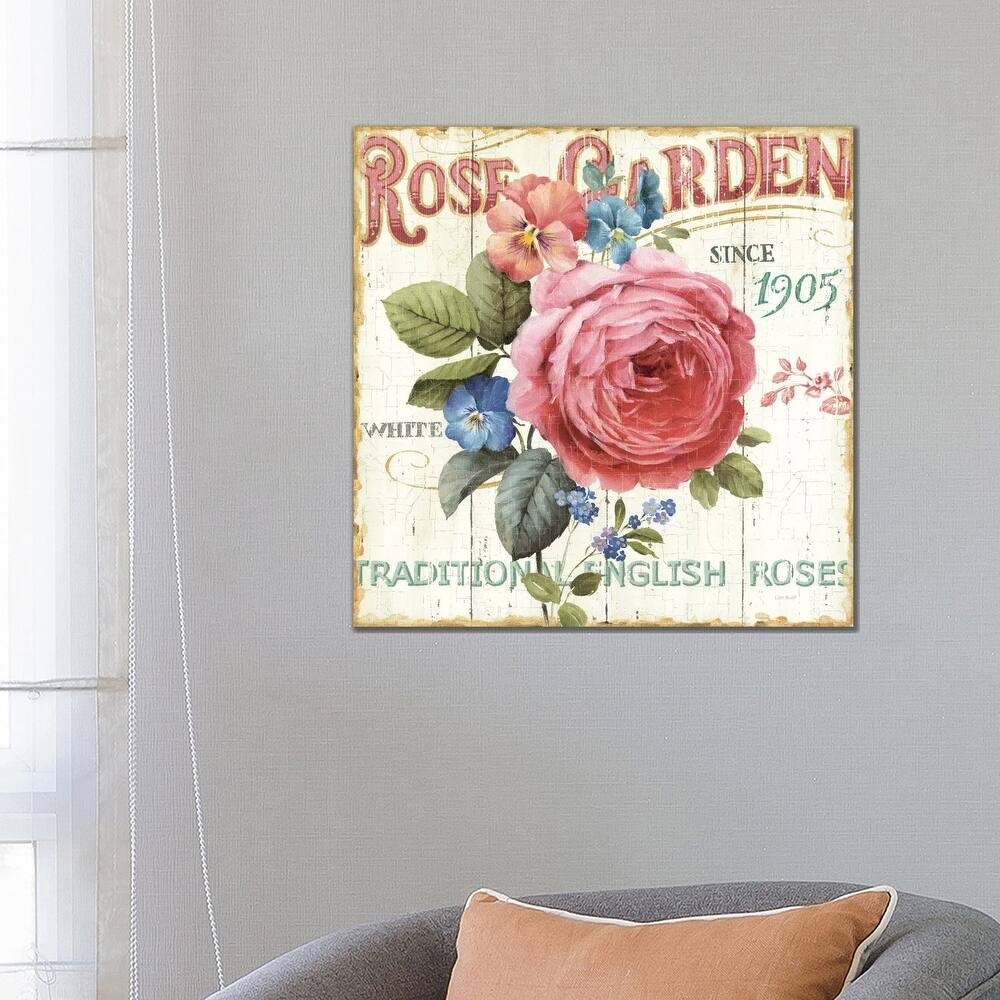 iCanvas "Rose Garden I" by Lisa Audit Canvas Print