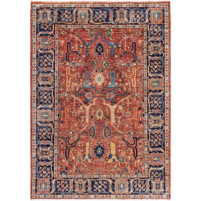 Serapi One-of-a-Kind Hand-Knotted Area Rug - Red - 4' 2" x 5' 10"