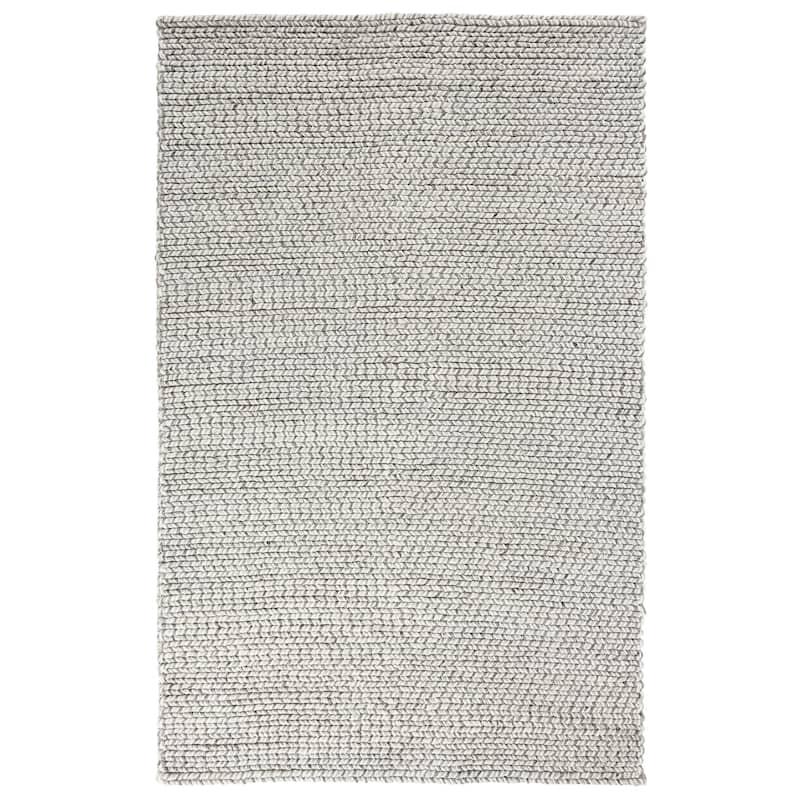 Villa by Classic Home Dawson Wool Blend Handwoven Area Rug - 5x8 - Light Grey