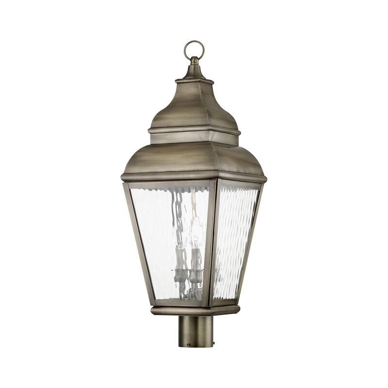 Livex Lighting Exeter 3 Light 28-1/4" High Outdoor Post Light