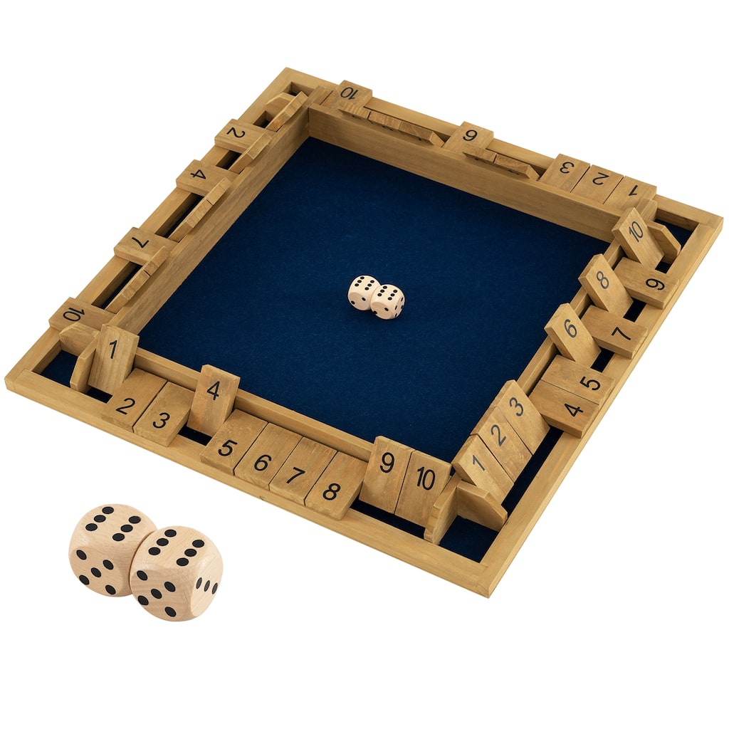 Gymax Shut The Box Game for 2-4 Players 24 Inch Extra-Large Wooden