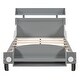 preview thumbnail 33 of 34, Car-Shaped Platform Bed Pine Wood Platform Bed with Headboard and Footboard Storage Shelves for Girls, Boys Bedroom