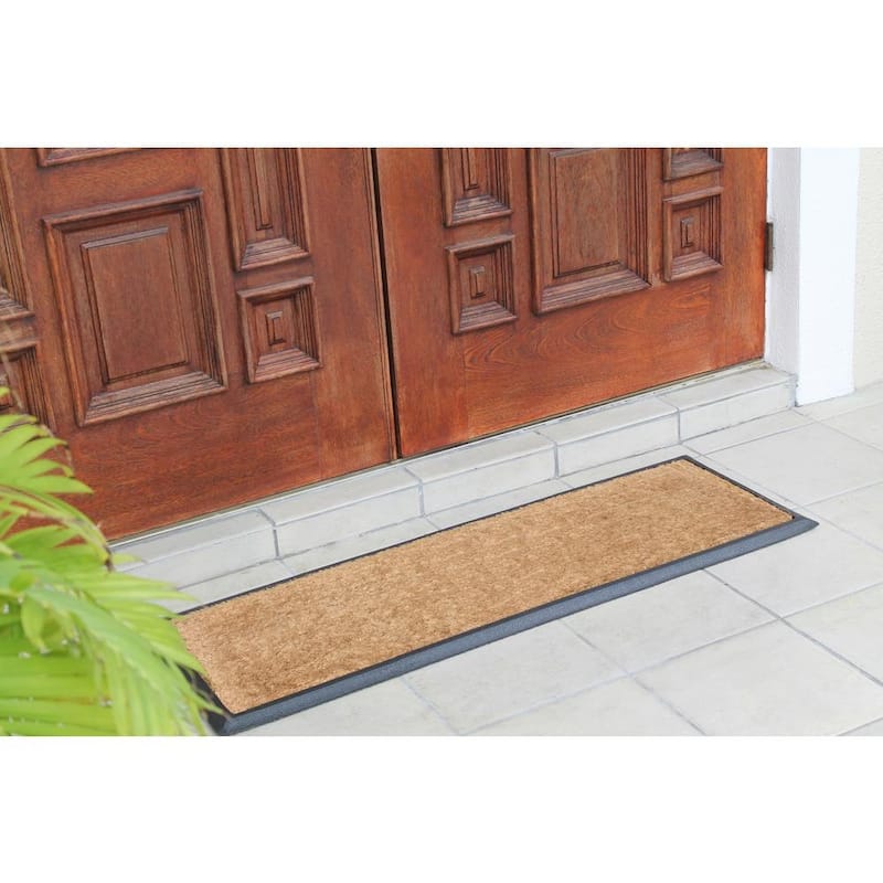 A1HC First Impression Natural Coir Double Doormat - 16"X48"
