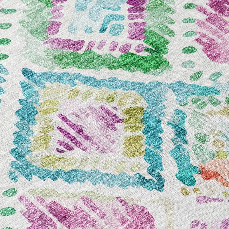 HomeRoots Geometric Transitional Rectangle Outdoor Rug