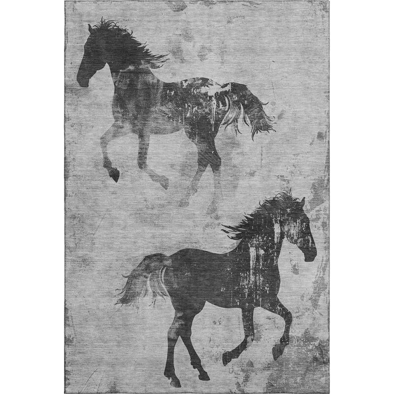 Premium Washable Super Two Horses Mayfield Rug