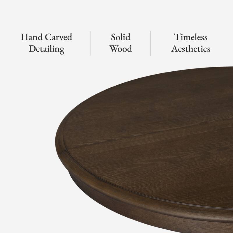 Maven Lane Zola Wooden Dining Table in Brown Finish - N/A