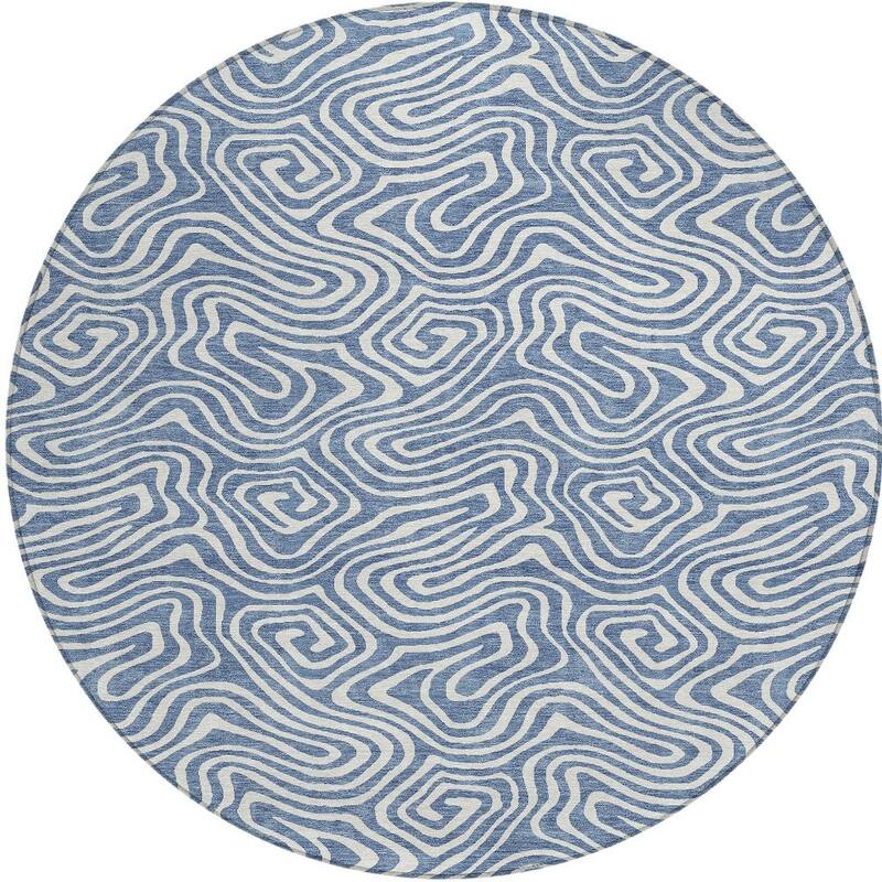 HomeRoots Abstract Transitional Rectangle Outdoor Rug