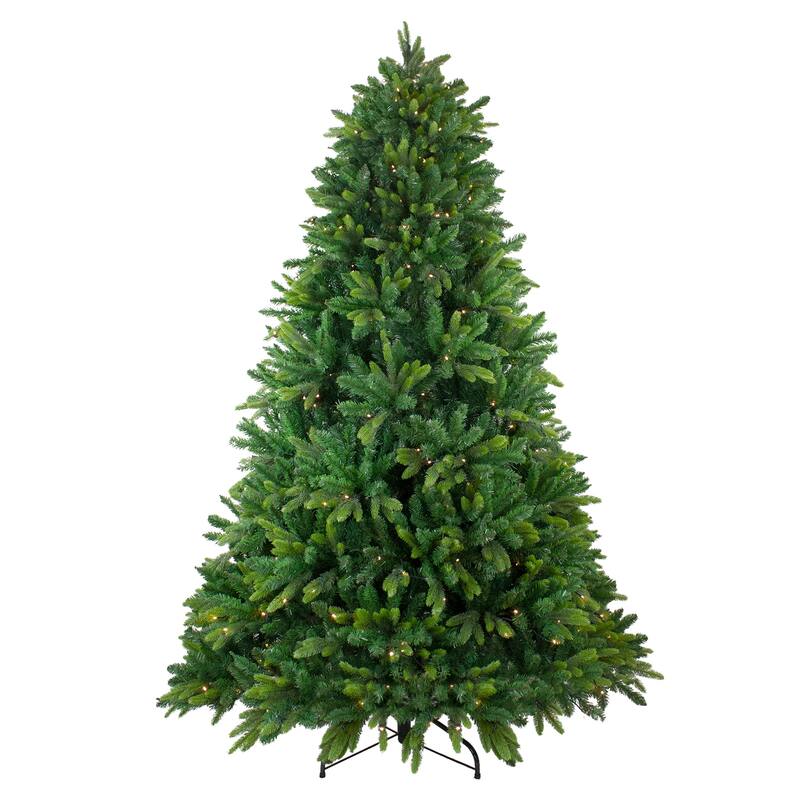 9' Gunnison Pine Artificial Christmas Tree - Warm White LED Lights - 9 Foot