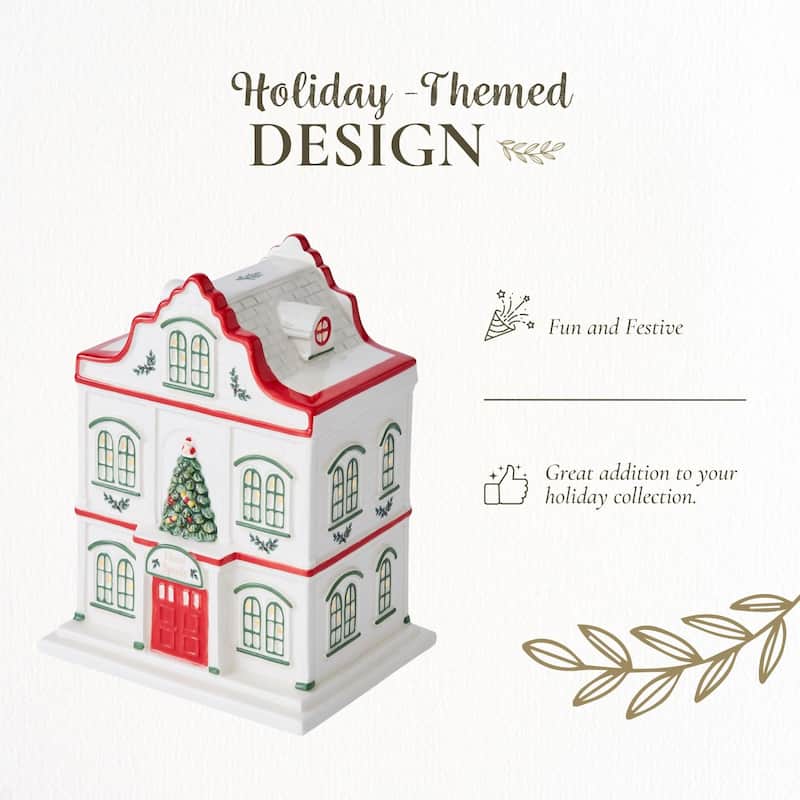 Spode Christmas Tree Village Hotel - 2.5" L x 2.5" W x 5.5" H