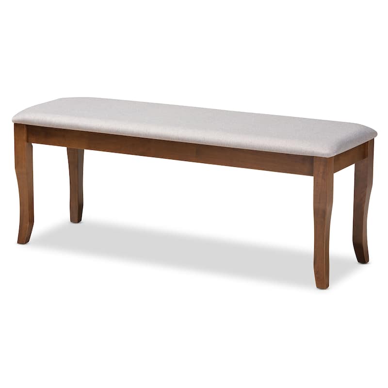 Cornelie Modern and Contemporary Transitional Dining Bench - Single - Dining Height