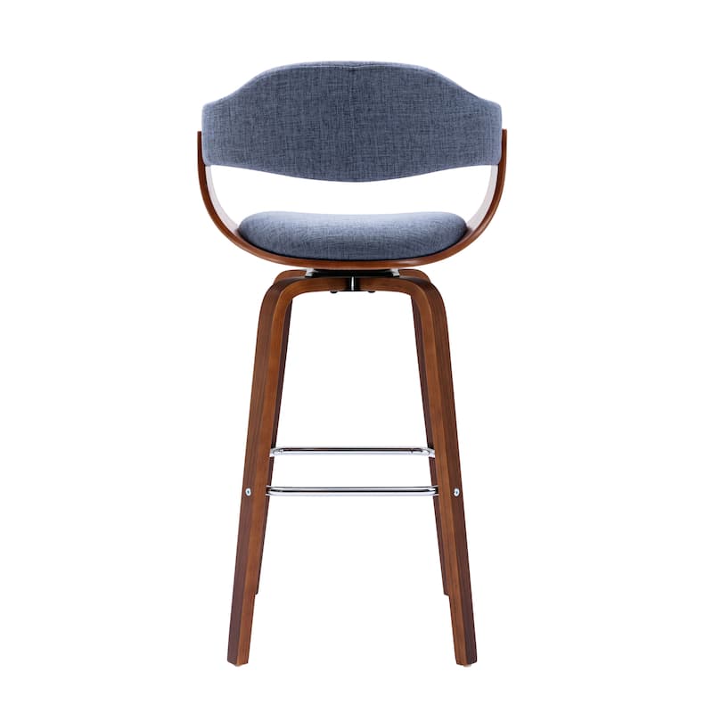 Porthos Home Xen Swivel Fabric Mid-Century Bar Stool
